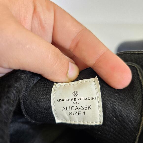 Adrienne Vittadini Alica Black High Top Boots size 1 - Picture 7 of 9